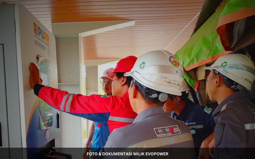 EVOPOWER – Test & Commissioning SPKLU Bersama Manajemen Konstruksi di lokasi ASN 1 Ibu Kota Nusantara (IKN) : Pengujian Pengisian Kendaraan Listrik via RFID & Online